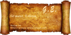 Grausz Edina névjegykártya