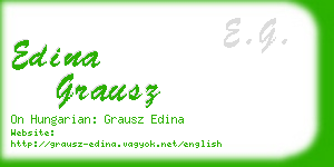 edina grausz business card